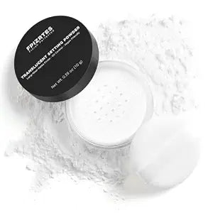 Translucent Setting Powder, Talc-Free White Setting Powder for Daily & SFX