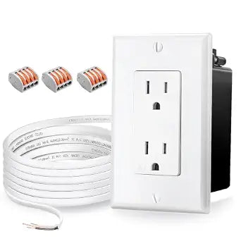 in Wall Cable Management Kit with Recessed Outlet for Wall-Mounted TVs