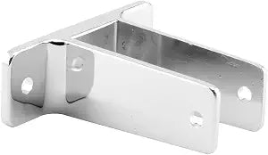 Prime-Line 656-6365 Two Ear Wall Bracket, for 1 in. Panels, Zinc Alloy, Chrome Plated Finish (Single Pack)