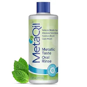 MetaQil Oral Rinse, Proven to Relieve Metallic, Bitter and Other Taste Disorders, Made from 8 Core Ingredients, Cools and Freshens Breath, Available in 8 oz Bottle, 1 Count
