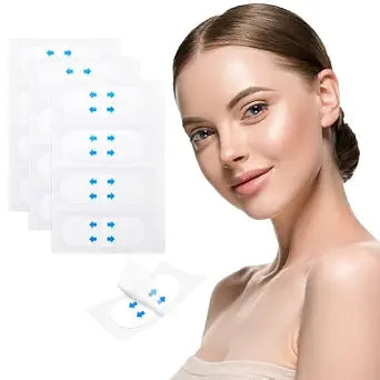 Larrel 120PCS Face Lift Tape, Face Tape Lifting Invisible, Waterproof Face-Lifting Stickers, Instant Neck Tightening Facial Makeup Tapes for Double Chin, Jowls, Eyes Wrinkles and Sagging Skin