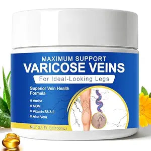 Varicose Veins Treatment for Legs, Varicose Veins Cream, 3.4 Oz