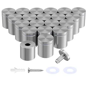 20-Pack Standoff Screws (1 in. Dia x 1 in. L), Stainless Steel Standoffs