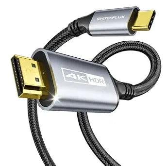 USB C to HDMI Cable 6Ft for Home Office (4K@60Hz) for Laptop