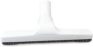 Plastic Floor Brush with Horse Hair Bristles Tool Attachment Fits 1.25 Inch Vacuum Cleaner Wands, 10 Inch Wide Cleaning Path, White.