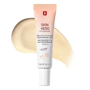 Erborian Skin Hero with White Ginseng, Facial Concealer and Makeup Primer - Non-Tinted Bare Skin Perfecting Face Moisturizer Smooths, Blurs & Illuminates- Silicone Free Korean Skincare