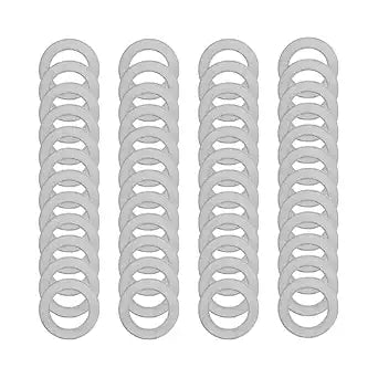 M10x16mm 304 Stainless Steel Shim Washers, Precision Thin Spacers