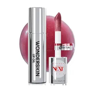 Wonderskin Lip Oil Rehab Serum - Tinted Lip Oil, Hydrating Lip Serum