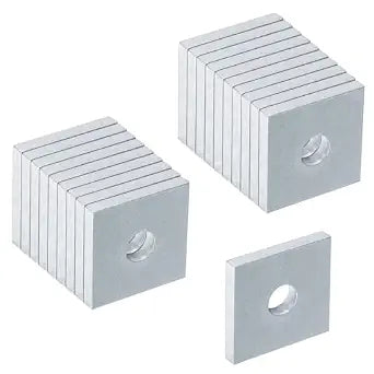 20 Pack Square Strut Washer Plate for 3/8" Bolt, Fits 1-5/8" Strut Channel