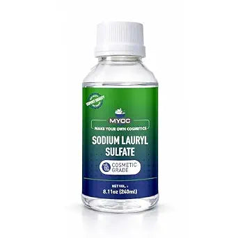 Sodium Lauryl Sulfate (240 ml / 8.11 fl oz) - Cosmetic Grade for DIY Shampoo Body Wash Cleanser & Soap Formulations