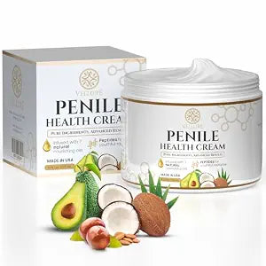 Premium Penile Health Cream for Men - Peptide-Enhanced Intimate Moisturizer with 7-Oil Blend - Fast-Absorbing, Non-Greasy Hydration for Dryness & Chafing - Light Menthol Freshness, 4 oz