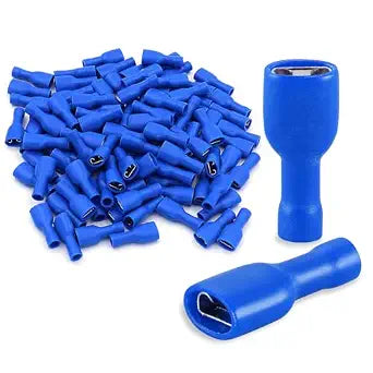 BAOMAIN 0.187" Fully Insulated Female Spade Terminals 16-14 AWG 200-Pack