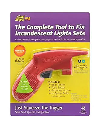 Quick Fix Incandescent Christmas Holiday Light Set Repair Tool - UL Listed