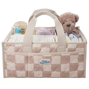 Diaper Caddy Organizer  Portable Nursery Storage with Removable Divider
