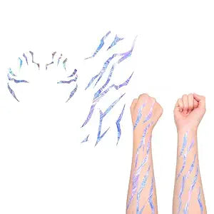 18 Dark Fantasy Demon Mark Temporary Tattoos, Mystic Rune Symbol Makeup Stickers for Face & Forearm - Unique Large Design, Perfect for Halloween, Cosplay, Parties, and Photo Shoots