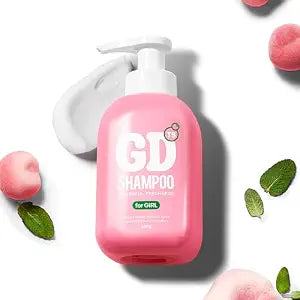 TS GD Shampoo for Girls with Protein for Damaged Dry Hair, Itchy, Flakes and Dry Scalp, Sulfate and Silicone Free Scalp Cleanser for Soft Hair and Odor Care, Korean Hair Care 14.1 fl oz, 400ml