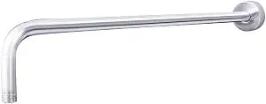 Shower Arm with Flange, 27.5 Inches Wall Mount Replacement Angle Shower Head Extension Arm Wall-Mounted For Fixed Shower Head & Handheld Showerhead Chrome