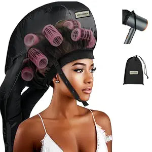 Hair Roller-Specific Heating Bonnet,Shorten Heatless Rods Rollers Curling Time,Styling Hairs at Home&Helps Curls Stay Longer,Frizz Control, Lightweight & Portable for Travel(Rollers Not Included)