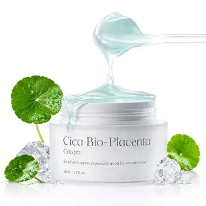 NATURAL DERMA PROJECT NDP Cica Cream - Gel Face Moisturizer for Sunburn Relief, lightweight Korean Moisturizer for Sensitive Skin, Centella Asiatica, Hydrating, Calming, Soothing (1.7 Fl oz / 50ml)