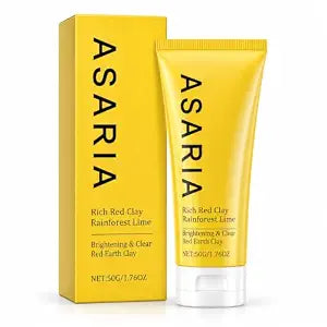 Official ASARIA Australian Red Clay Face Mask with Kaolin Clay, Kakadu Plum & Vitamin C – Deep Cleansing Pore Care Mask for Excess Oil and Smooth-Looking Skin, All Skin Types, 1.76 oz