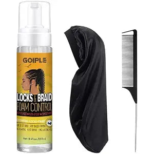 Goiple Braid Mousse, Twist, Locs - Extra Hold, High Shine, Moisturizes, Frizz Control, Lightweight, Easy to Apply, 8.4 fl oz