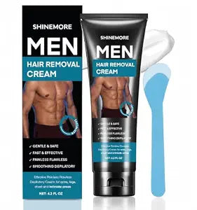 Intimate Hair Removal Cream for Men: Effective Painless Flawless Soothing Depilatory Cream for arms legs chest and Pubic Area - Suitable for All Skin Types 4.2OZ(120 Ml)