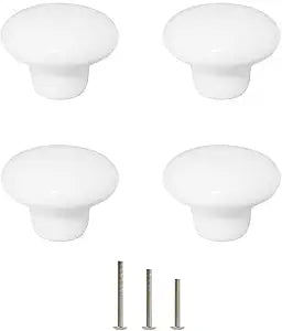 White Cabinet Knobs 4 Pack Ceramic Cabinet Knobs Dresser Knob