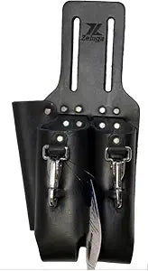 Zeluga Saddle Leather 3 Pocket Linesmen and Electricians Tool Holder