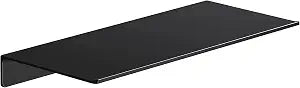 Danpoo 12 inch Metal Wall Shelf, Black Floating Shelf, Small Bathroom Shelf, Display Shelves for Wall Storage