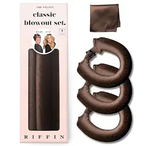 Classic Heatless Curls Overnight Rods - Upgraded Directional Grip Velvet Heatless Hair Curler to Sleep in No Heat Heatless Curling Flexi Rods Foam Hair Rollers for Blowout Look Medium & Long Hair