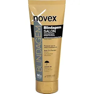 NOVEX Blindagem Thermal Protector Leave In 3.2 oz - Heat Protectant | Anti Frizz Cream with Frizz Control & Anti-Humidity Protection - Provides Lasting Smoothing with Keratin & Amino Acid Complex
