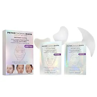 Peter Thomas Roth | Instant FIRMx® Collagen Tightening Face Patches For Fine Lines & Anti-Aging | Face Masks For Glass Skin |Collagen Mask Overnight