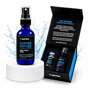 Copper Peptides Hair & Scalp Serum Spray with AHK-Cu + GHK-Cu, 2 Fl Oz