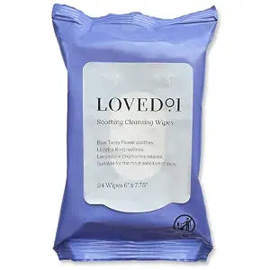 Soothing Face and Body Wipes for Sensitive Skin, Lavender, 24 Count