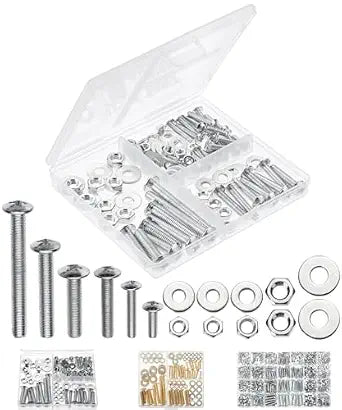 Mr. Pen- Nuts and Bolts Assortment Kit, 113 pcs, Galvanized Iron