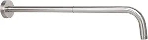 NearMoon Shower Arm, Extra Extension Arm with Flange, Stainless Steel Wall-Mounted Showerhead Extender Pipe (20 Inch, Brushed Nickel)