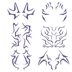 Movie Hunters Rumii Temporary Tattoos, Realistic Heat Transfer Version Tattoo for Huntersï¿½ï¿½ï¿½Dance Cosplay Stickers Prop for Music Festivalsï¿½ï¿½ï¿½Cos