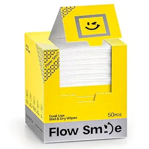 Disposable Face Towels, 50 Count Extra Thick Dry Wipes for Sensitive Skin