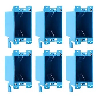 6pcs Old Work Box 1 Gang - Single Gang Outlet Box Extender -14 Cubic