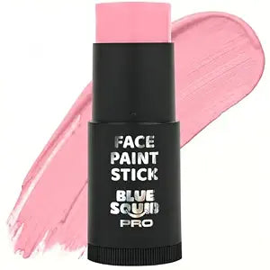 Blue Squid - XXXL - Pastel Pink Face Paint Stick PRO - Waterproof Body Paint for Adults & Kids Eye Black Baseball - Vegan Hypoallergenic Twist-Up Non-Toxic Makeup Stick for Cosplay, Sports