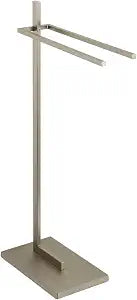 Kingston Brass SCC8608 Edenscape Freestanding Dual Towel-Rack, Brushed Nickel
