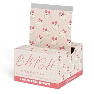 Blush Haunted Bows Foils, Halloween Foils, Aluminum Hair Foils for Highlighting - 5"x10.75", 500 Aluminum Foil Sheets, Hair Salon Foils, Halloween Hair Foil, Cute Hair Foils