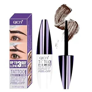 Easy Peel-Off Eyebrow Gel Tint Kit ï¿½ï¿½ï¿½ Waterproof, Sweatproof Brown Brow Gel for Flawless Salon-Quality Brows in Minutes ï¿½ï¿½ï¿½ Natural-Looking, Long-Lasting Peel-Off Eyebrow Tint (Da