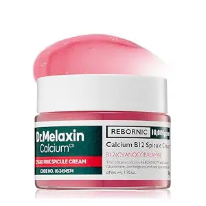 Dr.Melaxin Cyano Pink Spicule Cream with Calcium & Vitamin B12, Spicule Treatment for Dark Circles & Fine Lines, Niacinamide for Hydrating & Firming, 1.69 fl.oz