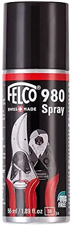Felco Tool Lubricant (F 980) - Biodegradable Synthetic Maintenance Product Spray Grease,Red, Black