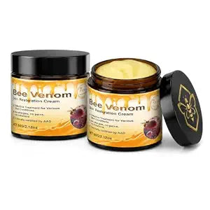 2 Pcs Bee Venom Skin Cream, Firming & Anti-Aging Face Moisturizer, Hydrating Bee Venom Cream for All Skin Types, 2.12 OZ Per Jar