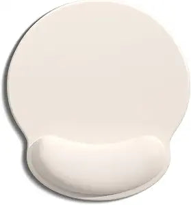 Ergonomic Mouse Pad with Wrist Rest, Comfortable Silicone Non-Slip Computer Pain Relief Gel Mouse Mat with Wrist Support for Gaming, Work, Office, Women & Men, Cute Pattern, Beige