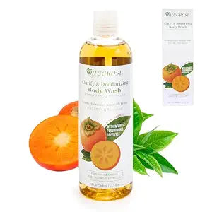 Persimmon Body Wash for Old People Smell Eliminator Body Odor 13.5 Fl Oz