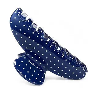 Acetate Hair Claw Clips for Women, Tortoise Shell or Polka Dot Large Hair Clips Strong Hold Hair Claws Gift Box Pack (Blue-1pcs)