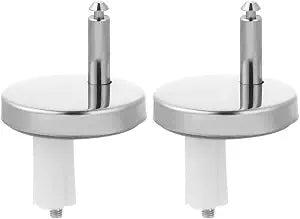 2Pcs Toilet Seat Hinges Mountings Replacement Hinge Durable Toilet Linker Closestool Repair Chrome Fittings Screws For Toilet Accessories